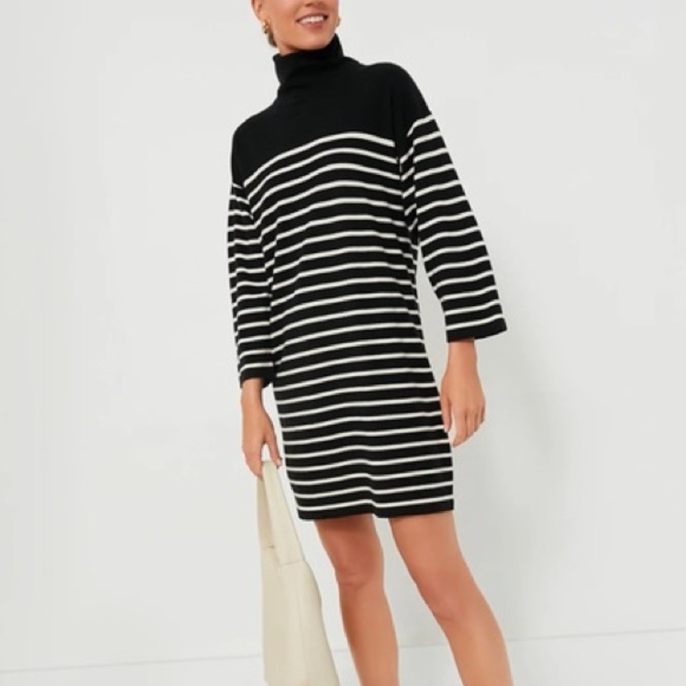 Tuckernuck Pomander Place Striped Durand Turtleneck Dress